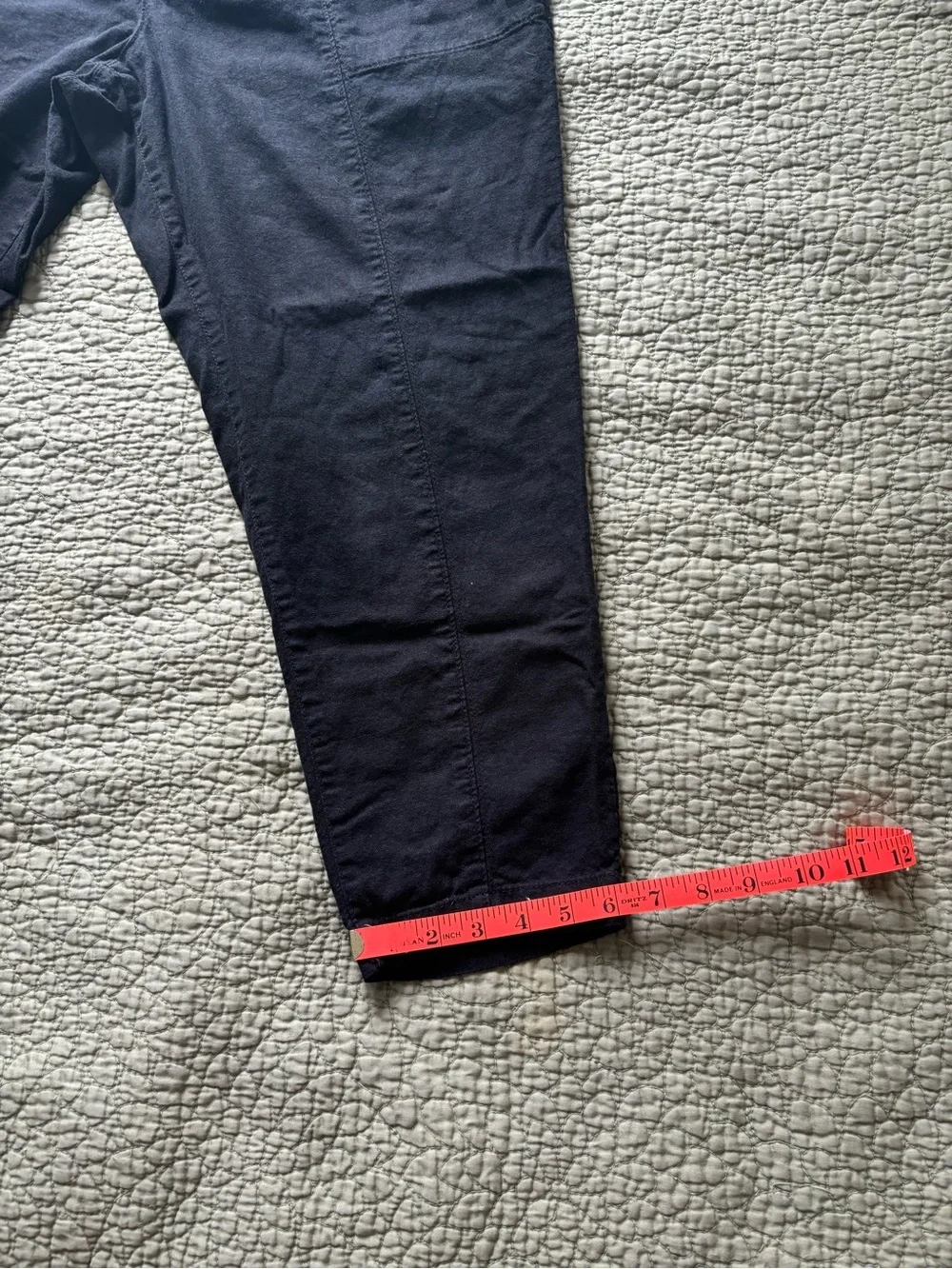 Old Navy Black High-Rise Straight Taper Linen Blend Pants L - Picture 12 of 12